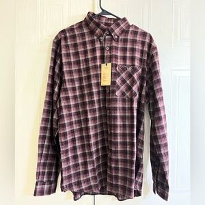 Boston Traders Shirt Mens Large Plaid Flannel Casual Button Down Long Sleeve